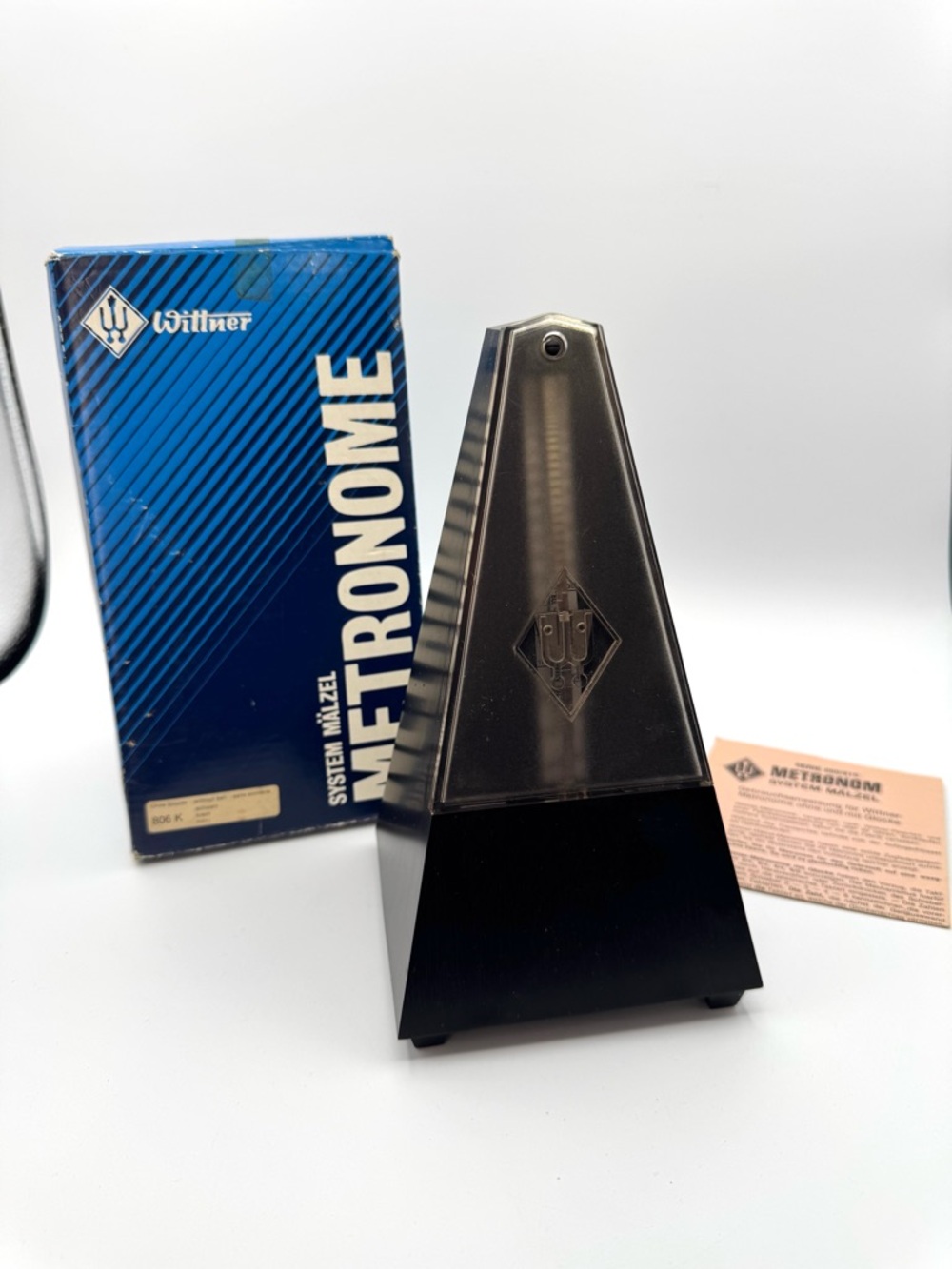 Wittner 806S Metronome Black Wind Up Germany IOB Tested Working